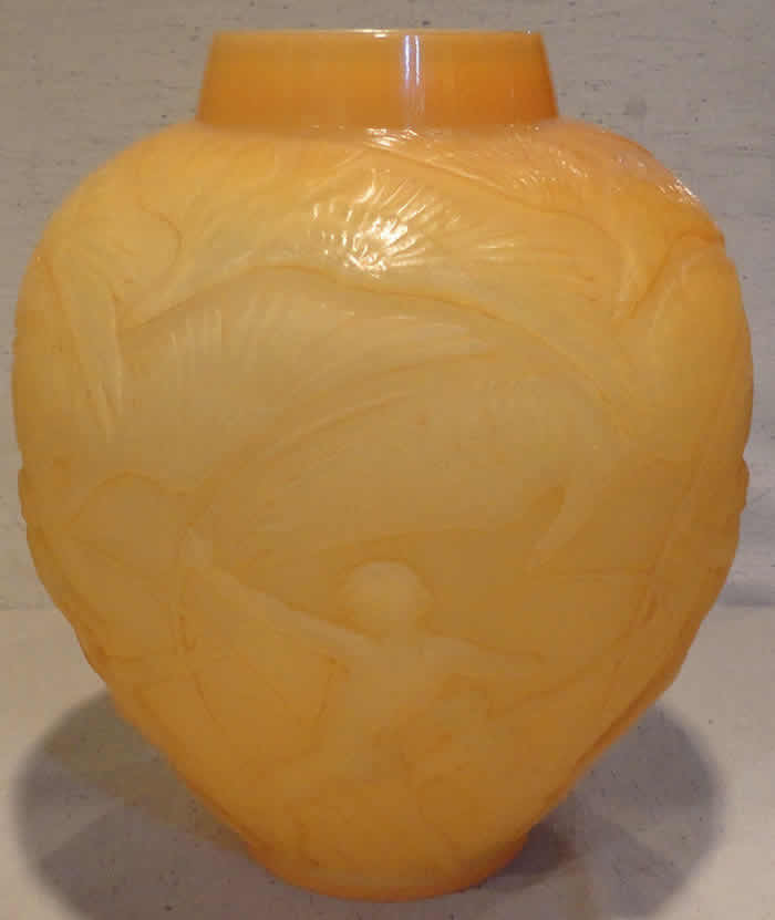 Rene Lalique Vase Archers