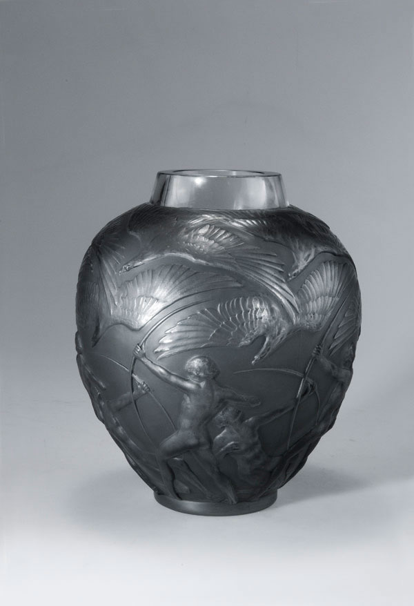 Rene Lalique Vase Archers