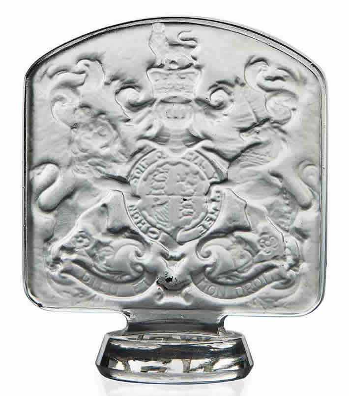 Rene Lalique Cachet Armes D'Angleterre