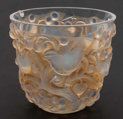 Rene Lalique Vase Avallon