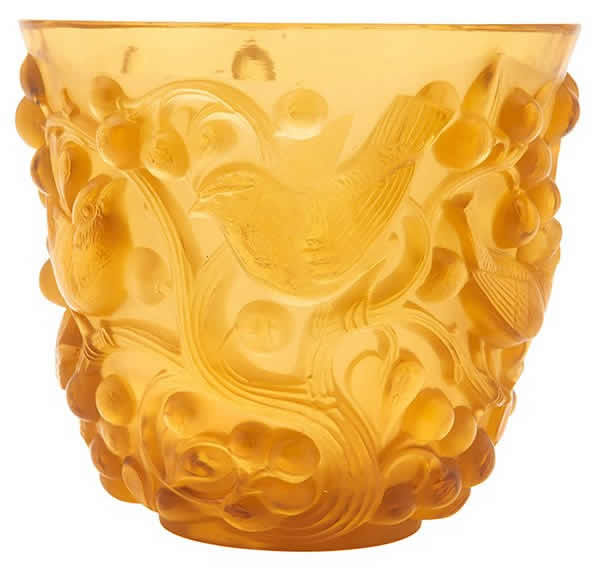 Rene Lalique Vase Avallon