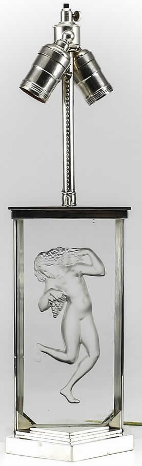 Rene Lalique Lamp Bacchante