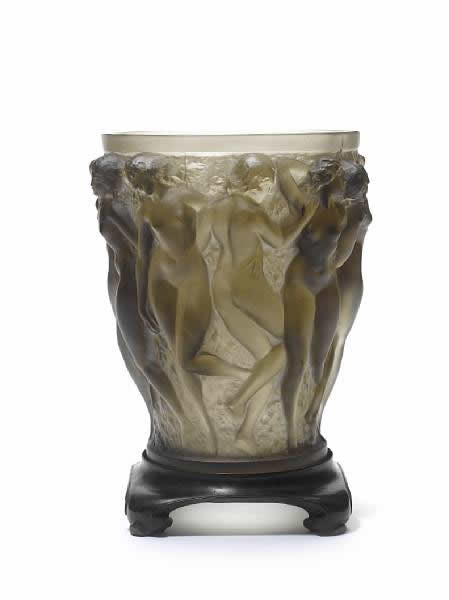 Rene Lalique Vase Bacchantes