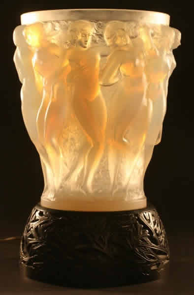 Rene Lalique Vase Bacchantes