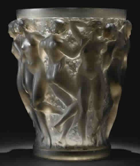 Rene Lalique Vase Bacchantes