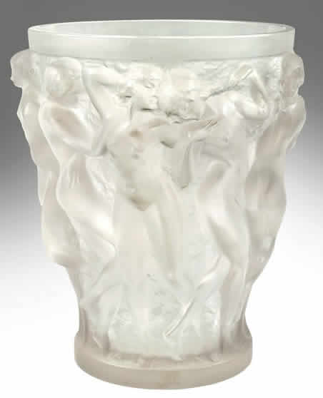 Rene Lalique Vase Bacchantes