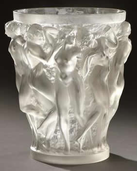 Rene Lalique Vase Bacchantes