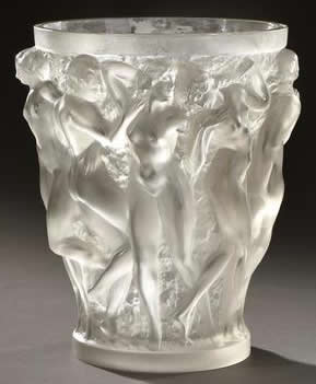 Rene Lalique Vase Bacchantes