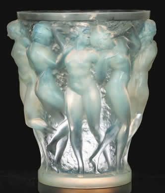 Rene Lalique Vase Bacchantes