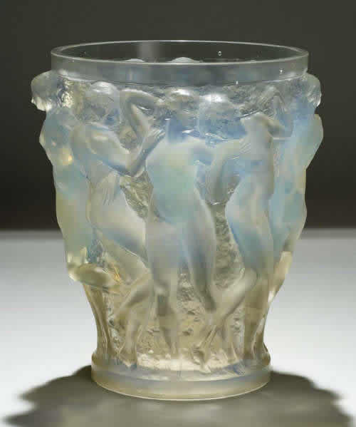 Rene Lalique Vase Bacchantes