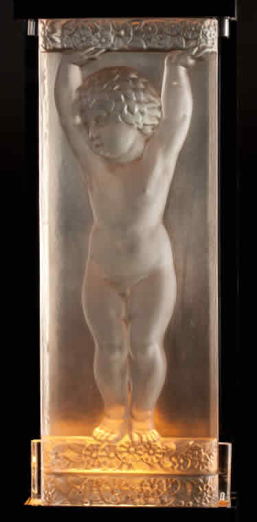 Rene Lalique Architectural Panel Bande Fleurs Et Plaquette Amours