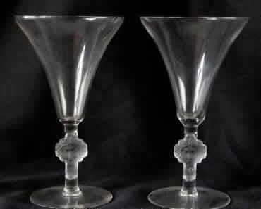 Rene Lalique Wine Glass Barr