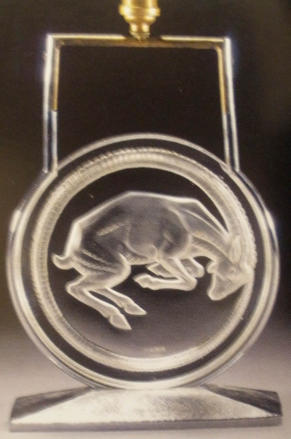 Rene Lalique Belier Lamp