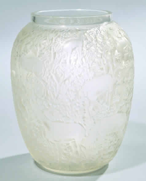 Rene Lalique Biches Vase