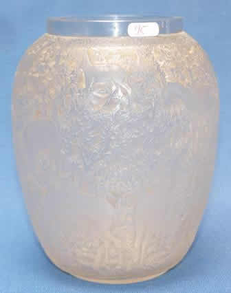 Rene Lalique Vase Biches