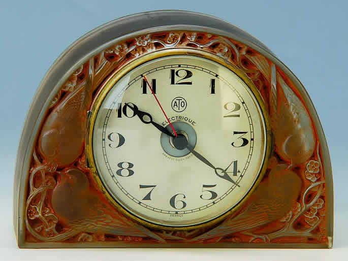 Rene Lalique Clock Birds