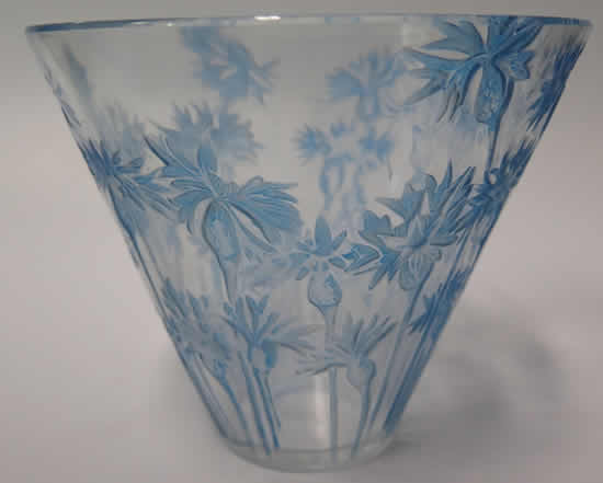 Rene Lalique Vase Bluets