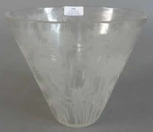 Rene Lalique Vase Bluets