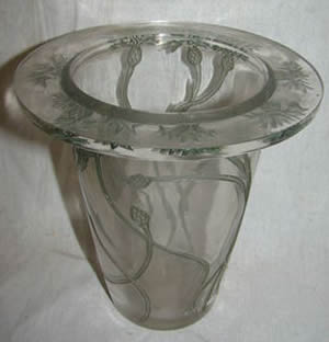 Rene Lalique Vase Bordure Bluets