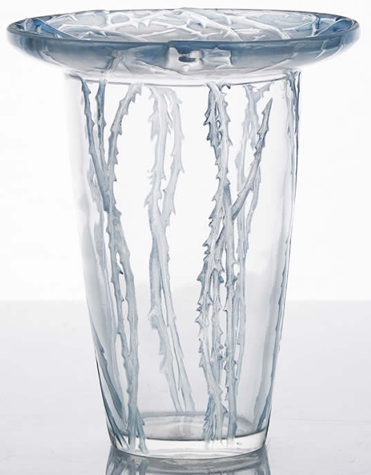 Rene Lalique Vase Bordure Epines