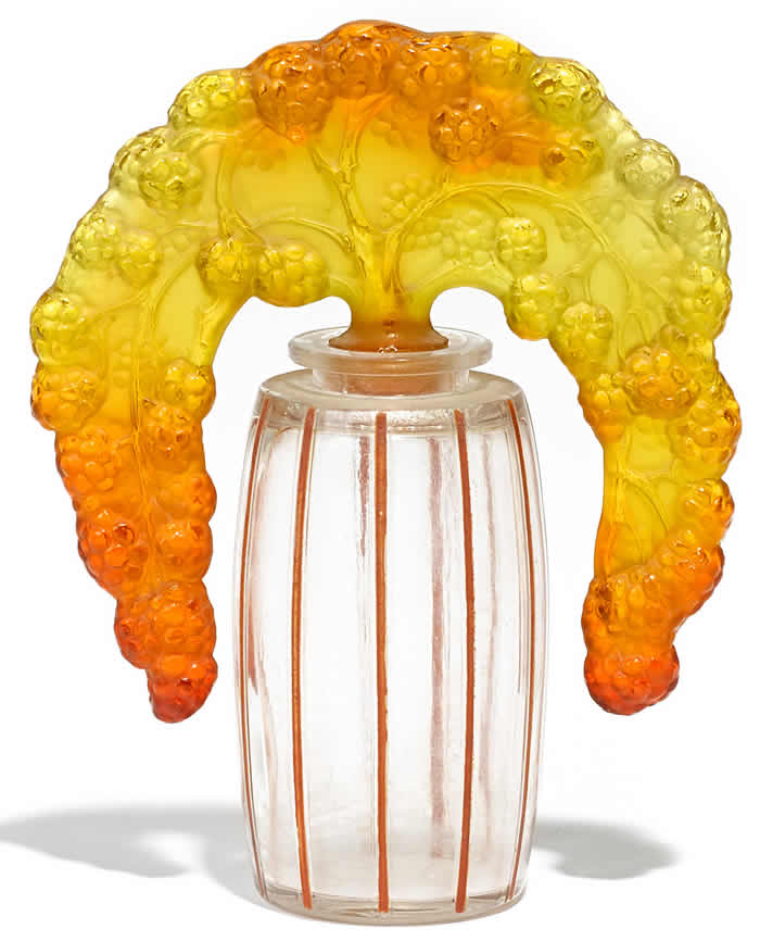 Rene Lalique Perfume Bottle Bouchon Mures