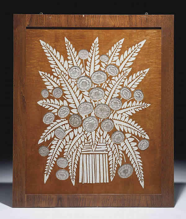 Rene Lalique Bouquet De Fleurs-3 Panel