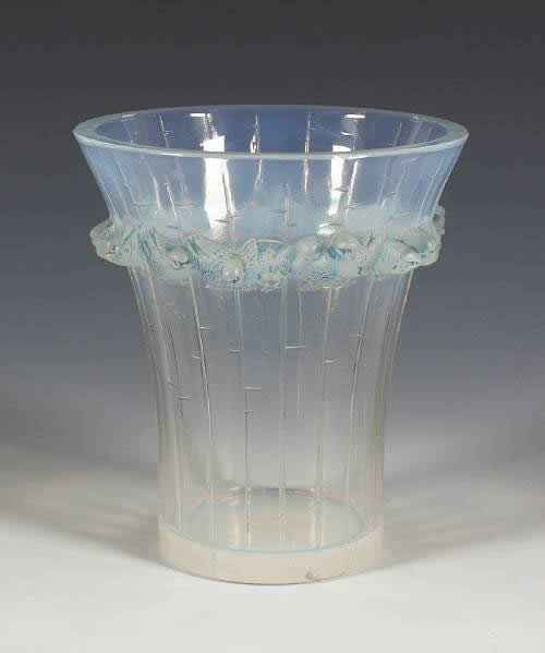 Rene Lalique Vase Boulouris