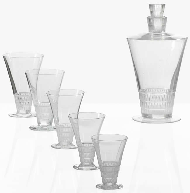 Rene Lalique Tableware Bourgueil