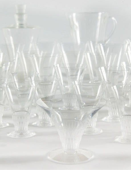 Rene Lalique Tableware Bourgueil
