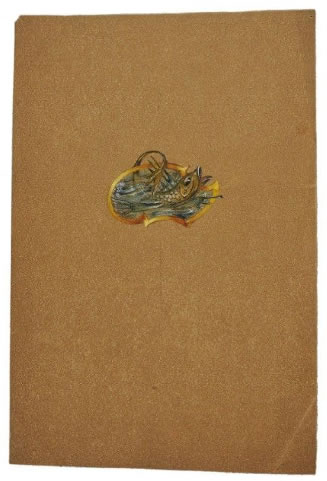 Rene Lalique Fish Form Brooch Drawing