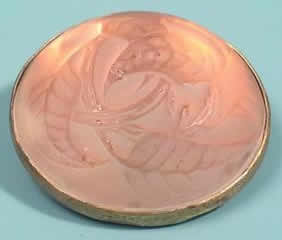 Rene Lalique Cabochon Feuilles Brooch