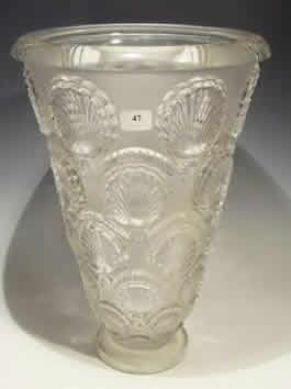 Rene Lalique Vase Cancale