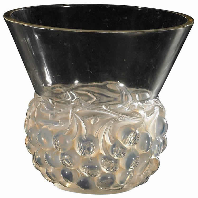 Rene Lalique Vase Cerises