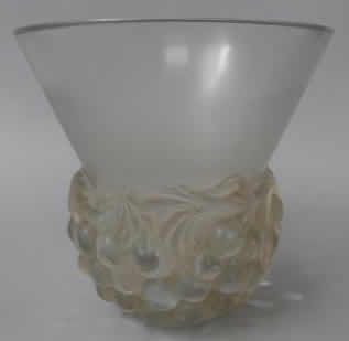 Rene Lalique Vase Cerises