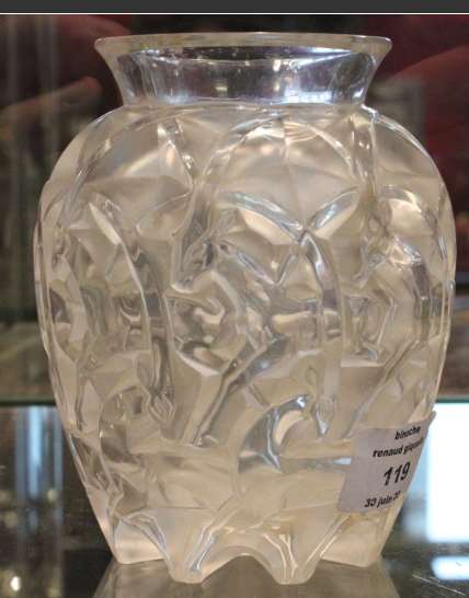 Rene Lalique Vase Chamois