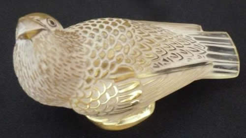 Rene Lalique Paperweight Chardonneret Moqueur