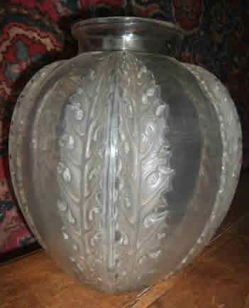 Rene Lalique Vase Chardons