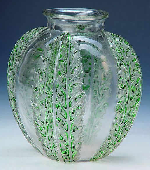Rene Lalique Vase Chardons