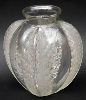 Rene Lalique Vase Chardons