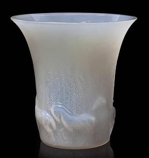 Rene Lalique Vase Chevaux