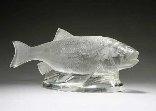 Rene Lalique Sculpture Truite