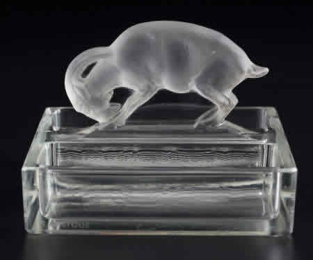 Rene Lalique Ashtray Chevre
