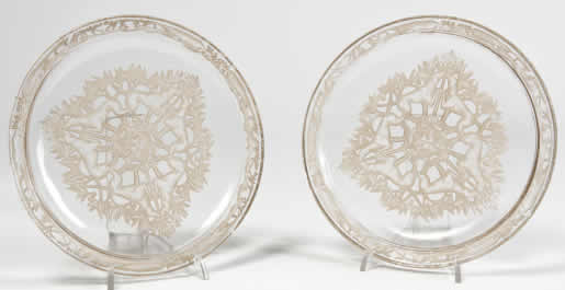 Rene Lalique Plate Chiens
