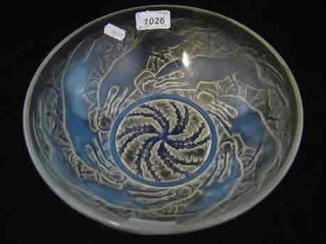 Rene Lalique Bowl Chiens