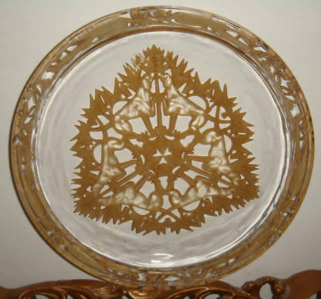 Rene Lalique Plate Chasse Chiens