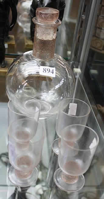 Rene Lalique Decanter Chinon