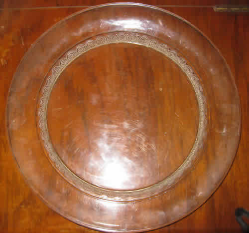 Rene Lalique Chinon Plate