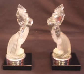 Rene Lalique Bookend Coq Houdan