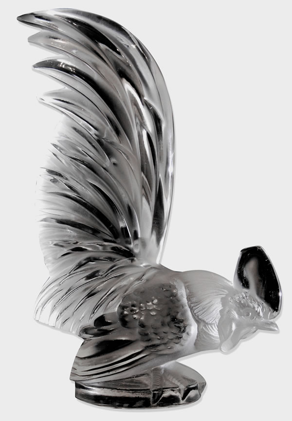 Rene Lalique Hood Ornament Coq Nain