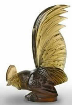 Rene Lalique Hood Ornament Coq Nain